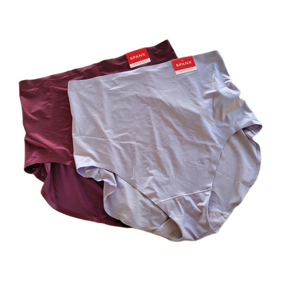 Spanx Shaping Satin Briefs Women's 3X Plus High-Waisted Control Panty 2-Pack NWT - Picture 1 of 2